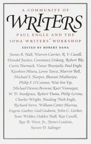 Cover of: A Community of Writers: Paul Engle and the Iowa Writers' Workshop