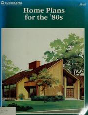 Cover of: Home plans for the '80s