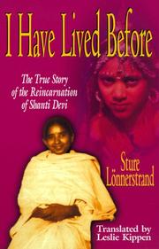 Cover of: I have lived before