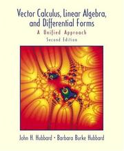 Cover of: Vector calculus, linear algebra, and differential forms