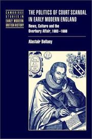 Cover of: The politics of court scandal in early modern England