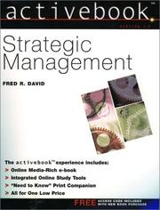 Cover of: Strategic management