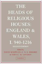 Cover of: Heads of Religious Houses
