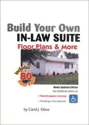 Cover of: Build your own in-law suite