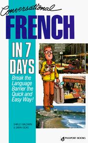 Cover of: Conversational French in 7 days
