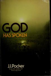 Cover of: God has spoken: revelation and the Bible