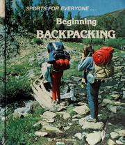 Cover of: Beginning backpacking