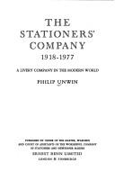 Cover of: The Stationers' Company, 1918-1977