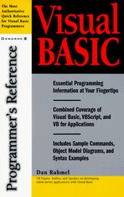 Cover of: Visual Basic: Programmer's Reference