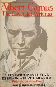 Cover of Albert Camus, the essential writings