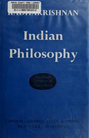 Indian Philosophy by Sarvepalli Radhakrishnan