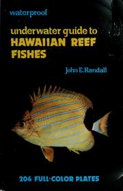 Cover of: Underwater guide to Hawaiian reef fishes