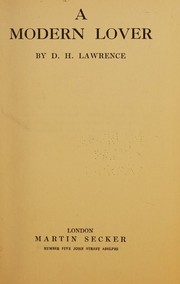 Cover of: A modern lover