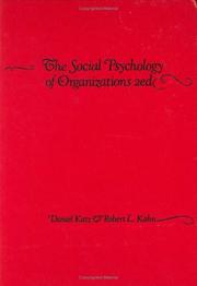 best books about Social Psychology The Social Psychology of Organizations