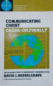Cover of: Communicating Christ cross-culturally