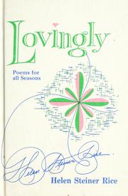 Cover of: Lovingly: poems for all seasons.