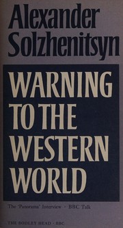 Cover of: Warning to the West