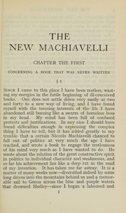 Cover of: The New Machiavelli