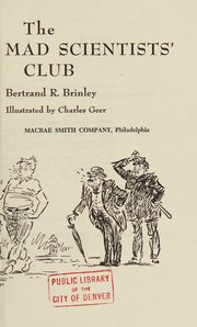 Cover of: The mad scientists' club
