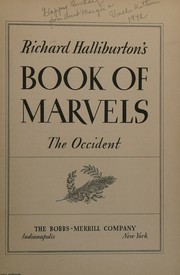 Cover of: Richard Halliburton's Book of Marvels