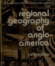 Cover of: Regional geography of Anglo-America