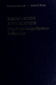 Cover of: Knowledge application