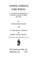 Cover of: George Gordon, Lord Byron