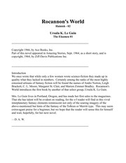 Cover of: Rocannon's World