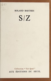 Cover of: S/Z