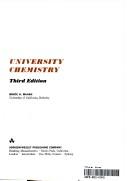 Cover of: University chemistry