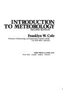 Cover of: Introduction to meteorology