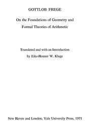 Cover of: On the foundations of geometry and formal theories of arithmetic