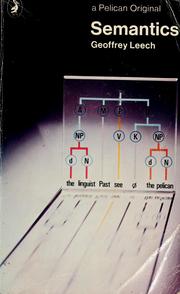 Cover of: Semantics: The Study of Meaning