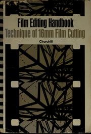 Cover of: Film editing handbook