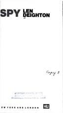 Cover of: Yesterday's spy