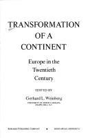 Cover of: Transformation of a continent