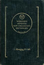 Cover of: Webster's seventh new collegiate dictionary