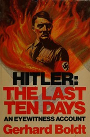 best books about hitler Hitler: The Last Ten Days