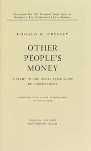 Cover of: Other people's money