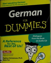 Cover of: German for dummies