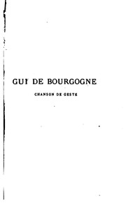 Cover of: Gui de Bourgogne