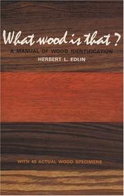 Cover of: What wood is that?