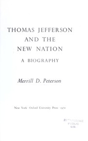 Cover of: Thomas Jefferson and the new nation
