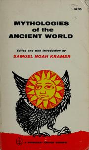 Cover of: Mythologies of the ancient world