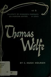 Thomas Wolfe.