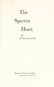 Cover of: The Spectra hoax