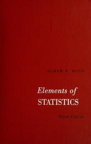 Cover image for Elements of Statistics