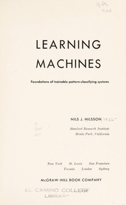 Cover of: Learning machines
