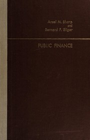 Cover of: Public finance