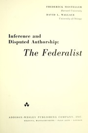 Cover of: Inference and disputed authorship